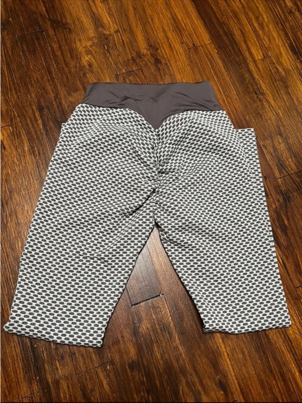 ASOS Black and White Textured Capri Leggings
